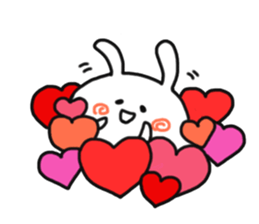 Love cute rabbit. sticker #11588146