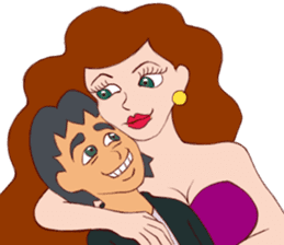 Rubbish Boy and The sexy girl-True Love sticker #11589316