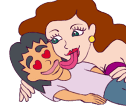 Rubbish Boy and The sexy girl-True Love sticker #11589334