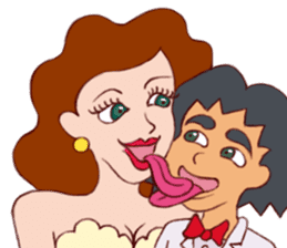 Rubbish Boy and The sexy girl-True Love sticker #11589349
