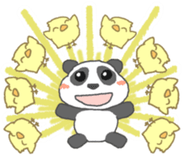 Panda's cutie sticker sticker #11589649