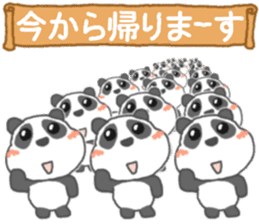 Panda's cutie sticker sticker #11589652