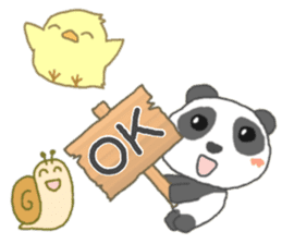 Panda's cutie sticker sticker #11589659