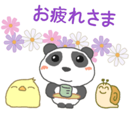 Panda's cutie sticker sticker #11589666
