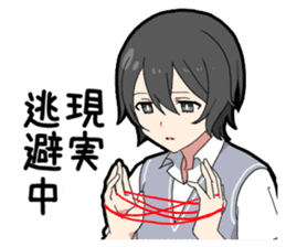 May sickness boy sticker #11589994