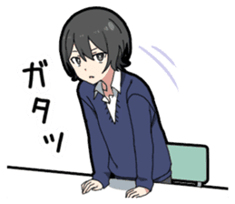 May sickness boy sticker #11589997