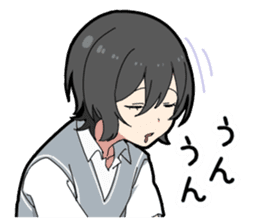 May sickness boy sticker #11590009