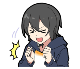 May sickness boy sticker #11590030