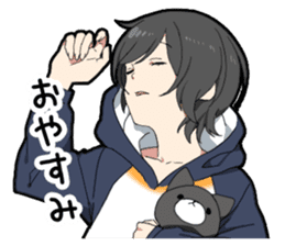 May sickness boy sticker #11590031