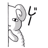 MERIO of a sheep. sticker #11590121