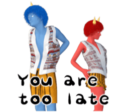 Ogre couple (E) sticker #11590526