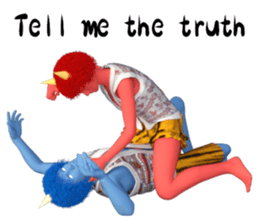 Ogre couple (E) sticker #11590539