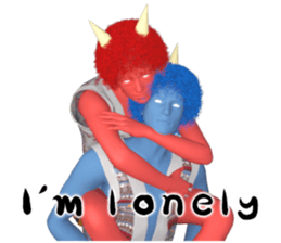 Ogre couple (E) sticker #11590549