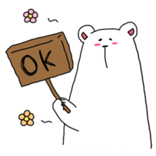 My white bear and penguin 2 sticker #11590992