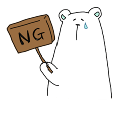 My white bear and penguin 2 sticker #11590993