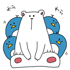 My white bear and penguin 2 sticker #11591004