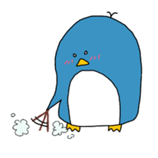 My white bear and penguin 2 sticker #11591007