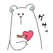 My white bear and penguin 2 sticker #11591015