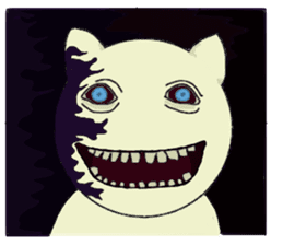 Scary cat. sticker #11591044