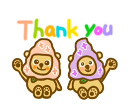 Lilac bear sticker #11591280