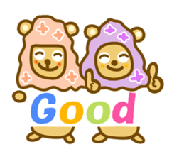 Lilac bear sticker #11591281