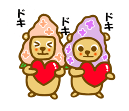 Lilac bear sticker #11591299