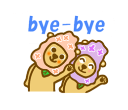 Lilac bear sticker #11591306