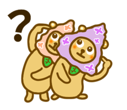 Lilac bear sticker #11591310