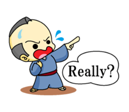 the samurai english sticker #11591333