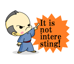 the samurai english sticker #11591342