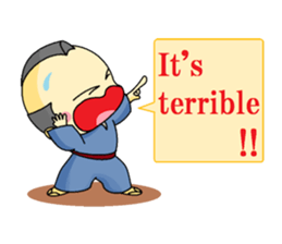 the samurai english sticker #11591345