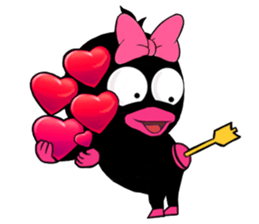 Black duck sticker #11591647