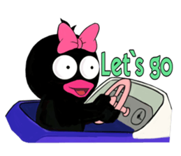 Black duck sticker #11591656