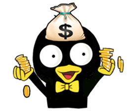 Black duck sticker #11591662