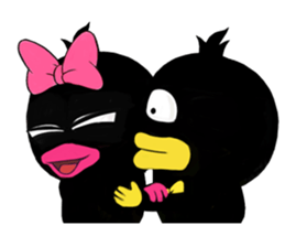 Black duck sticker #11591663