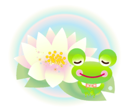Lucky frog Yomigaeru sticker #11591919