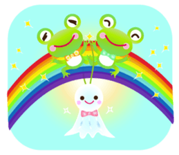 Lucky frog Yomigaeru sticker #11591928
