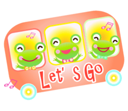 Lucky frog Yomigaeru sticker #11591931