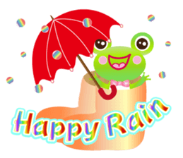 Lucky frog Yomigaeru sticker #11591936