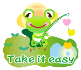 Lucky frog Yomigaeru sticker #11591942