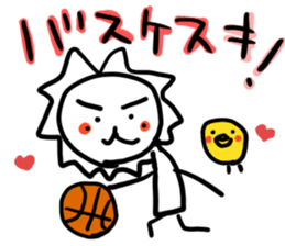 White lion and yellow chicken 3 sticker #11591961