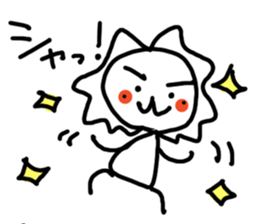 White lion and yellow chicken 3 sticker #11591988