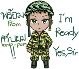 The Soldier Speak Thai sticker #11592272