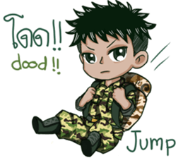 The Soldier Speak Thai sticker #11592276