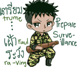 The Soldier Speak Thai sticker #11592277