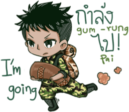 The Soldier Speak Thai sticker #11592279