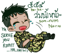 The Soldier Speak Thai sticker #11592286