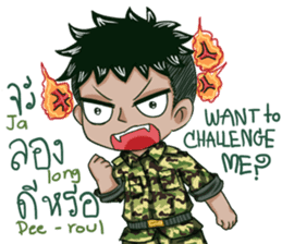 The Soldier Speak Thai sticker #11592287