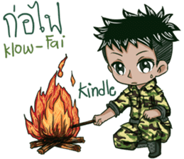 The Soldier Speak Thai sticker #11592293