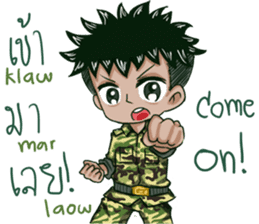 The Soldier Speak Thai sticker #11592307